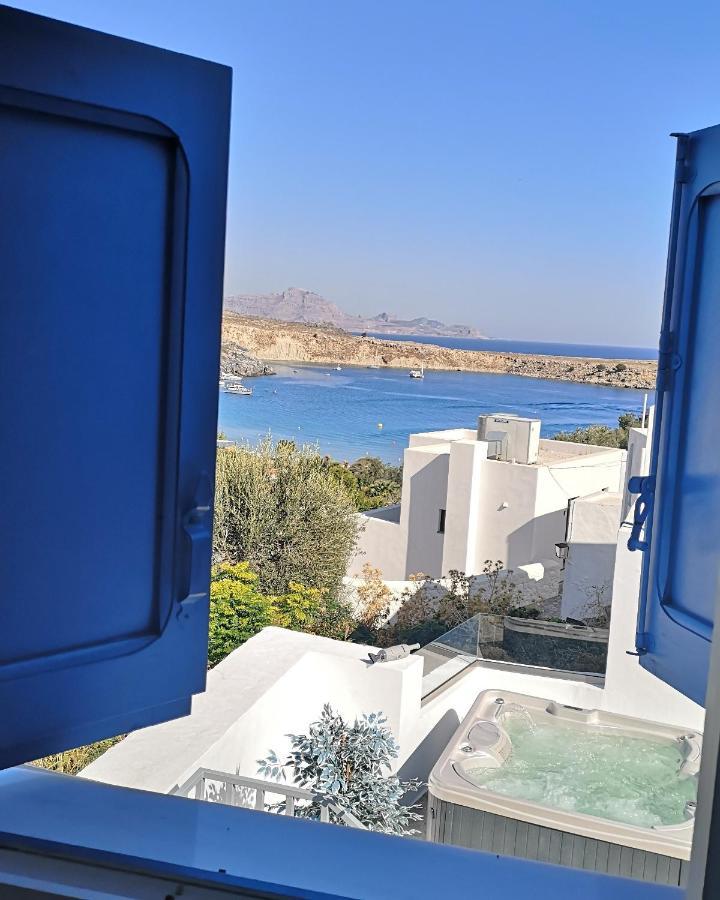 Villa Euphrosyne Линдос Экстерьер фото